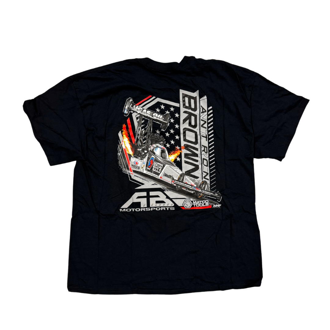 Antron Brown 2023 Matco Tools Top Fuel Dragster T-Shirt in Black