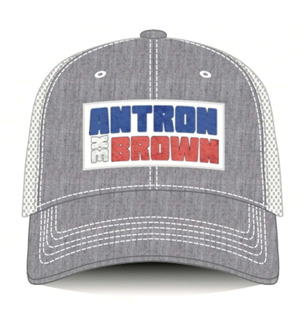 Antron Brown 2024 Gray Trucker Hat