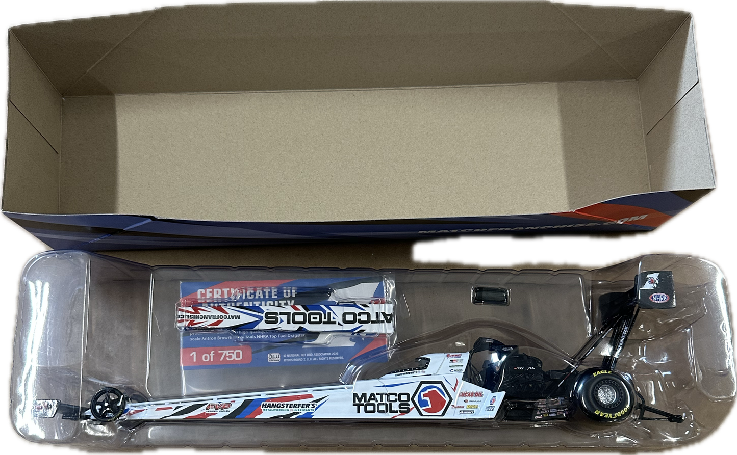 2025 Matco Tools TF Dragster Die Cast 1/24 Scale SIGNED BY ANTRON!